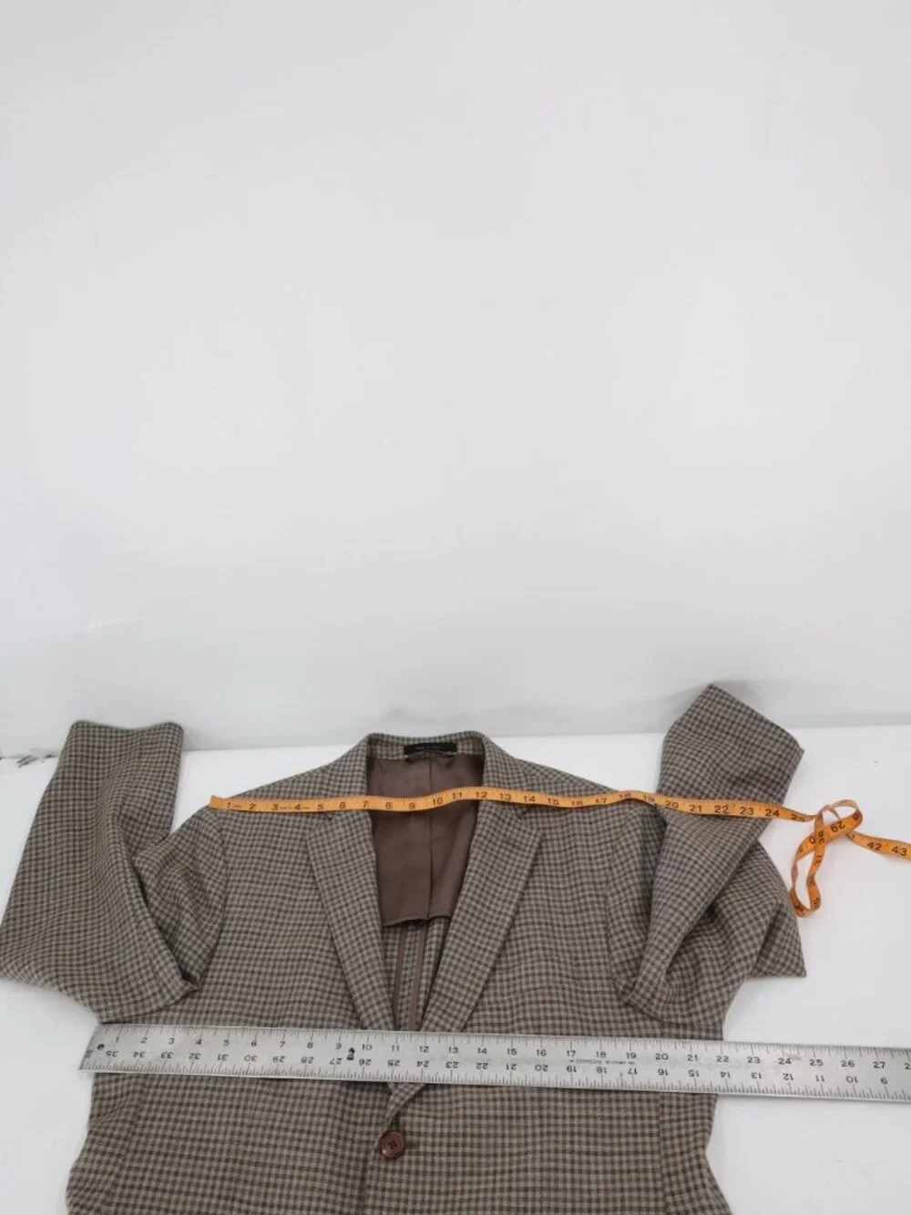 Lauren Ralph Lauren Sport Coat Mens 42S Check Wool Silk Linen Unstructured plaid